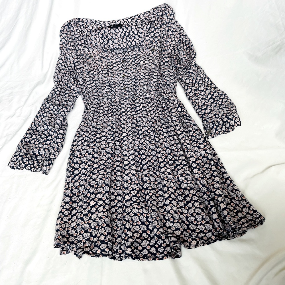 Long Sleeved Floral Dress